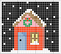 Schema punto croce Casa natale