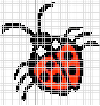 Schema punto croce Coccinella