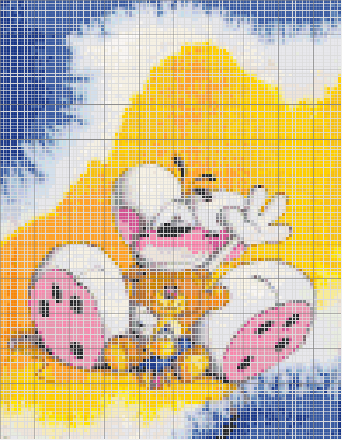 Schema punto croce Diddlina