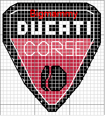 Schema punto croce Ducati corse