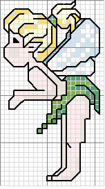 Schema punto croce Fatina4