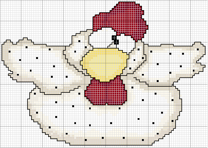 Schema punto croce Galletto