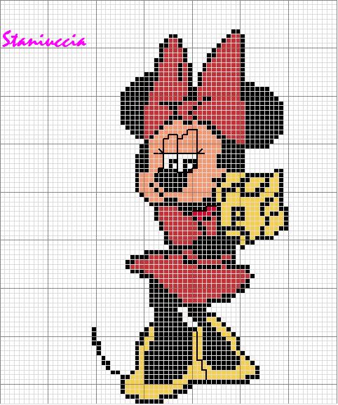 Schema punto croce Minnie