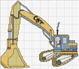 Schema punto croce Caterpillar