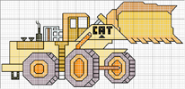 Schema punto croce caterpillar4