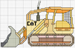 Schema punto croce Caterpillar5