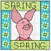 Schema punto croce Piglet-spring