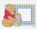 Schema punto croce Pooh-cubi