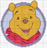 Schema punto croce Pooh-faccia