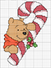 Schema punto croce Pooh-natale