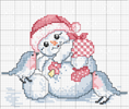 Schema punto croce Snowbaby