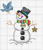 Schema punto croce Snowman