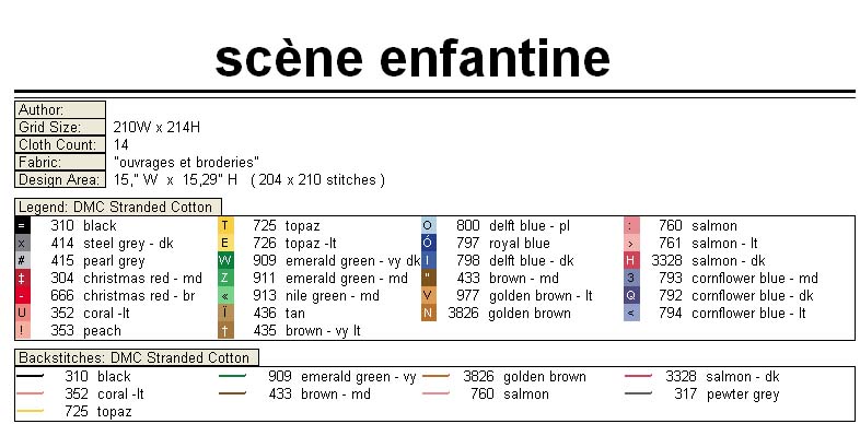 Schema punto croce Alfa bambina7