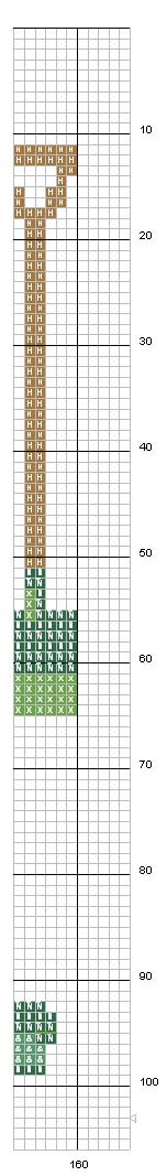 Schema punto croce Alfa bambina8