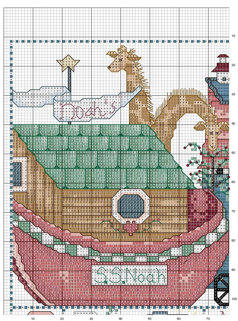 Schema punto croce Arca1
