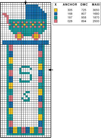 Schema punto croce Bebe01