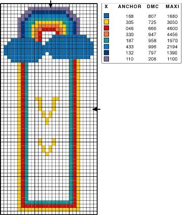 Schema punto croce Bebe04