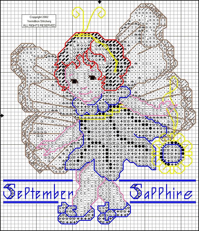 Schema punto croce Fatina settembre