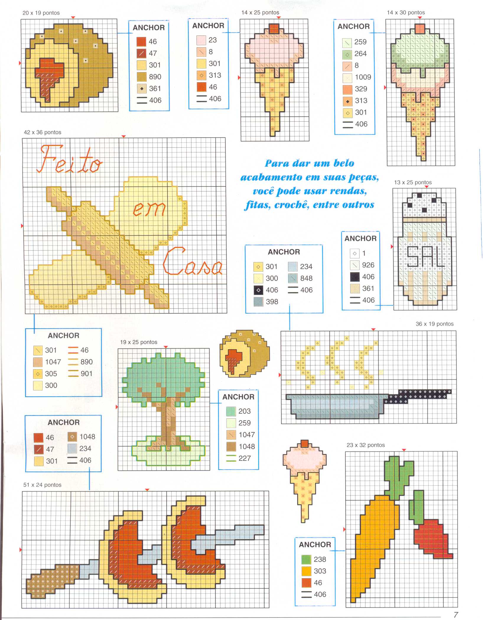 Schema punto croce Gelati