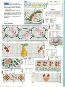 Schema punto croce Bordi Fiori