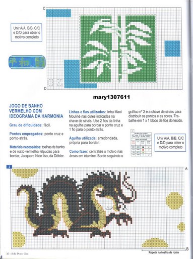 Schema punto croce Cina 1