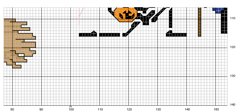 Schema punto croce Halloween 5