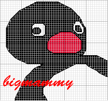 Schema punto croce Pingu big