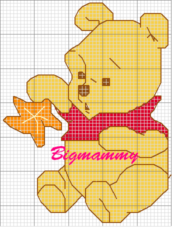 Schema punto croce Pooh big