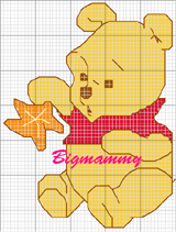 Schema punto croce Pooh-big
