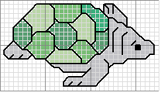 Schema punto croce Tartaruga-2