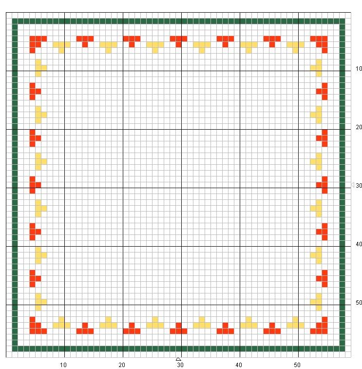 Schema punto croce Cornice 1