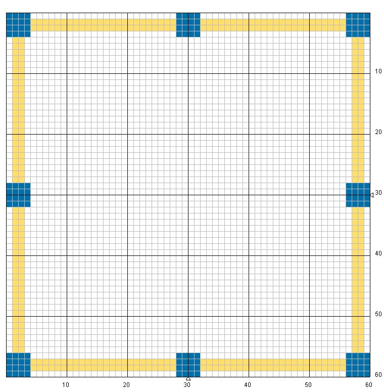 Schema punto croce Cornice 3