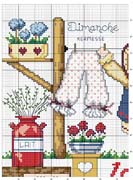 Schema punto croce abiti 1