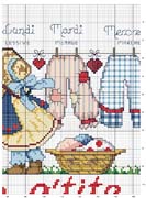 Schema punto croce abiti 2