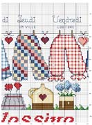 Schema punto croce abiti 3