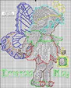 Schema punto croce Angioletto-maggio