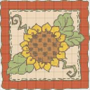 Schema punto croce Girasole