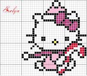 Schema punto croce Hello-kitty