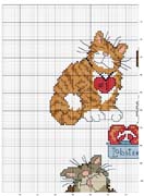 Schema punto croce Quadro-gatto-1