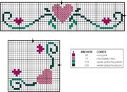 Schema punto croce Romantico