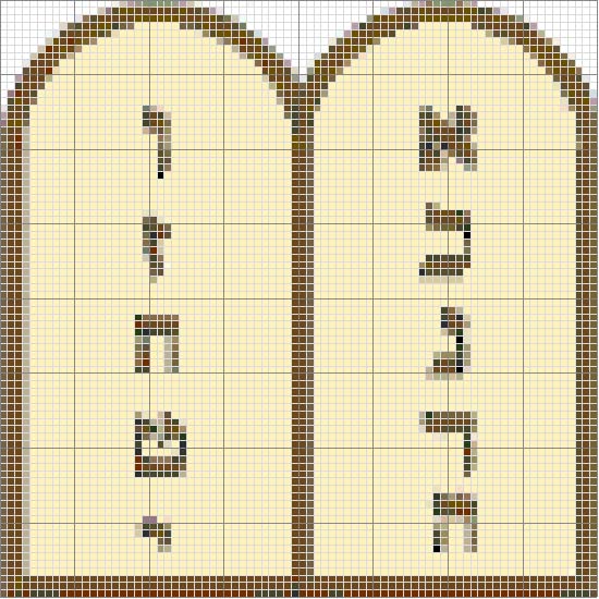 Schema punto croce Tavole bibbia