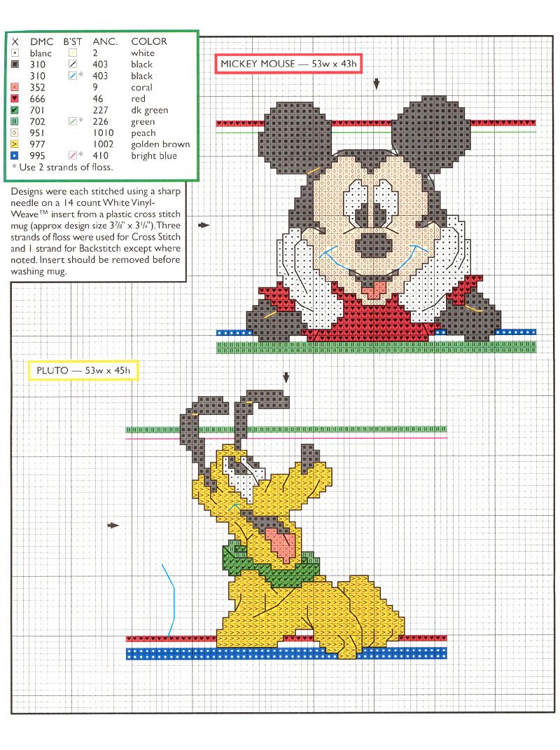 Schema punto croce Disney 1