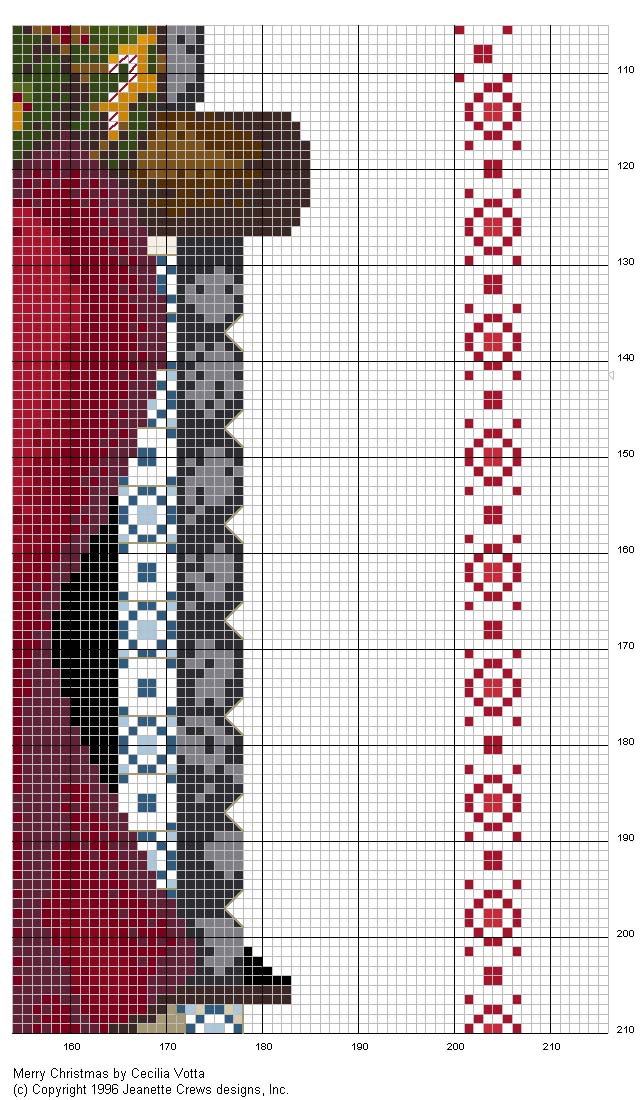 Schema punto croce Merry christmas 8