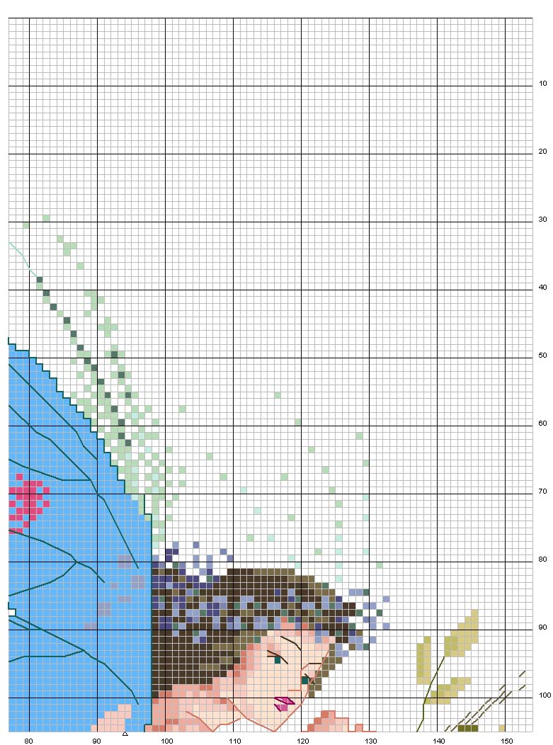 Schema punto croce Notte di mezzestate 4