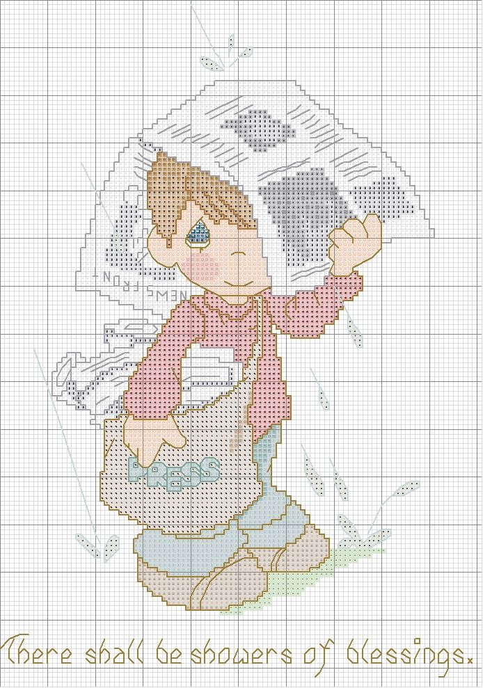 Schema punto croce Pm giornalaio