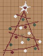 Schema punto croce Albero Natale-6