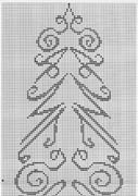 Schema punto croce Albero Natale Strano-1
