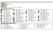 Schema punto croce Motivi Natale-legenda