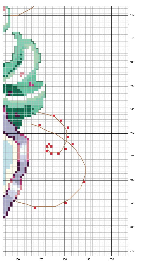 Schema punto croce Sognatrice incantata 8