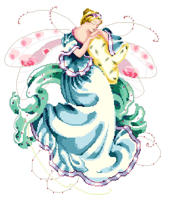 Schema punto croce Sognatrice incantata